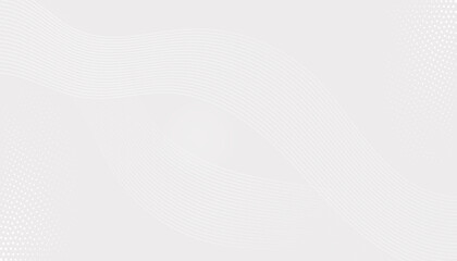 Futuristic gray white abstract background. shining wave lines pattern for banner, wallpaper, cover. Vector illustration