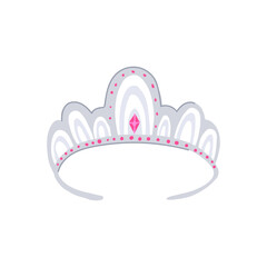 elegant tiara bridal cartoon vector illustration © PikePicture