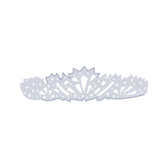 Obraz premium bride tiara bridal cartoon vector illustration