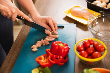 Person Preparing Fresh Ingredients
