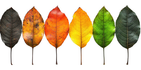 Obraz premium autumn leaves isolated on white