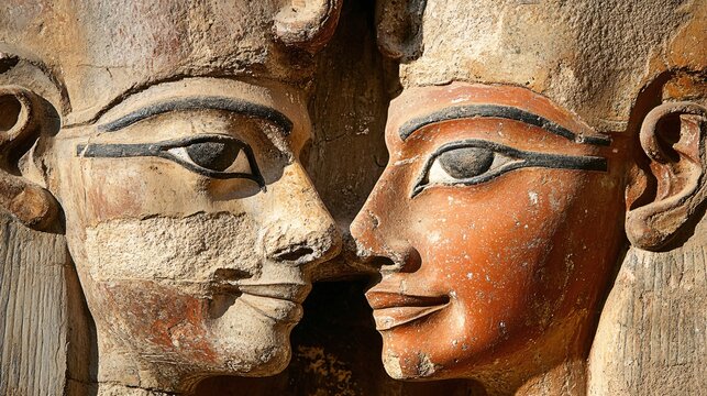 Historic Karnak Temple Complex in Luxor, Egypt showcasing Red Sandstone Architecture of the 18th Dynasty