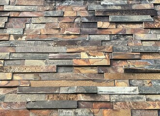 Naklejka premium Stacked Rustic Stone Wall