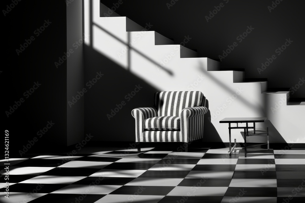 Poster dynamic light and shadow objects in motion create an illusion of movement and inertia through blur