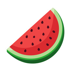 watermelon slice vector illustration