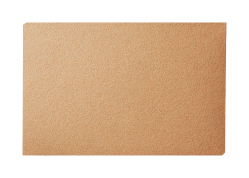 Corkboard square with rounded edges, cut out