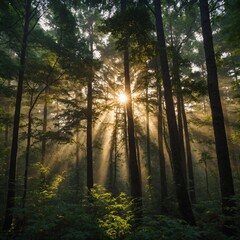 morning in the forest