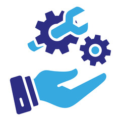 Service icon in Glyph Dual Color Style. Simple Vector Design. Simple Vector Glyph Icon