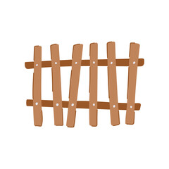 post fence wood cartoon vector illustration