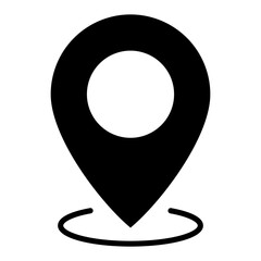 Location icon in Glyph Style. Simple Vector Design. Simple Vector Glyph Icon