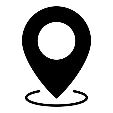 Location icon in Glyph Style. Simple Vector Design. Simple Vector Glyph Icon