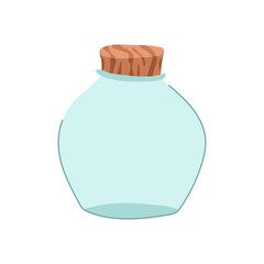 plastic eco friendly jar cartoon vector illustration