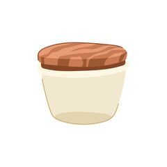 waste eco friendly jar cartoon vector illustration