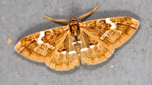 Olindia schumacherana micro moth. A male tortrix moth in the family Tortricidae, showing variable white marking split into two