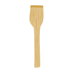 modern bamboo utensils cartoon vector illustration