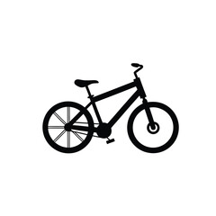 Obraz premium bicycle silhouette on white background