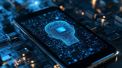 Innovative smartphone integrating advanced artificial intelligence for enhanced user experience