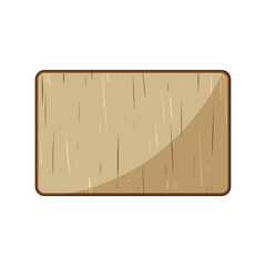 grain wooden cutting board cartoon vector illustration