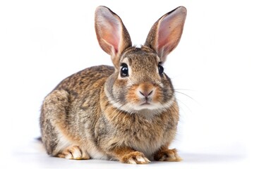 Fototapeta premium American rabbit isolated on white background