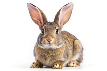 Fototapeta premium Beveren rabbit isolated on white background