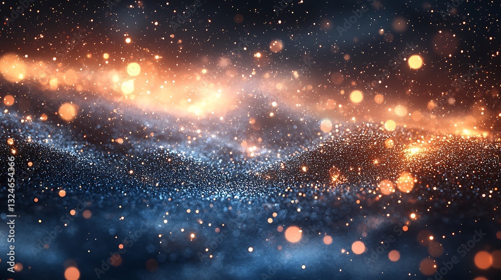 Aufkleber shimmering cosmic wave abstract background