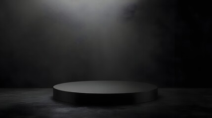 Black Minimalist Product Display Platform