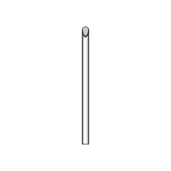 sustainable stainless steel straw cartoon vector illustration