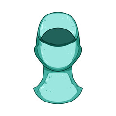 outdoor ski mask cartoon vector illustration