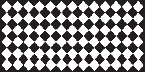 Seamless harlequin pattern-black and white