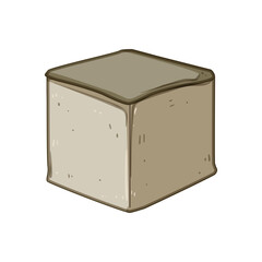 style pouf cartoon vector illustration