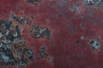 rusty metal background. Detailed Texture of a weathered and corroded surface with holes and rust,...