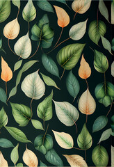 Wiktoriański wzór kwiatowy – klasyczny ornament roślinny w stylu vintage, dekoracyjna grafika botaniczna, elegancki motyw florystyczny, artystyczna kompozycja z detalami, bogata tekstura, tradycyjny d