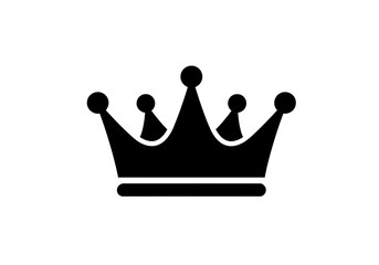 Majestic Black Crown Icon Royalty Free Image Simple Elegant Design