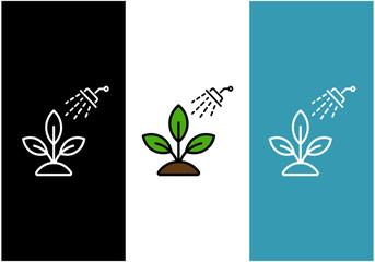Irrigation system icon. Outline of irrigation system vector icons for web design isolated on white background