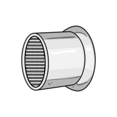 flow faucet aerator cartoon vector illustration