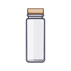 biodegradable eco friendly jar cartoon vector illustration
