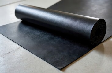 production of blcak self-adhesive roll roofing membrane for covering the roofs of buildings during construction