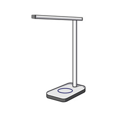 modern charging lamp wireless cartoon vector illustration