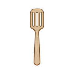 cutlery bamboo utensils cartoon vector illustration