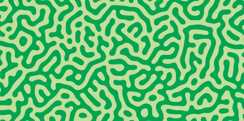 Abstract Turing pattern background. Reaction diffusion pattern. chaotic motion. Linear design. Black and white natural background with organic structures. Vector illustration. swirl, zigzag, algorithm