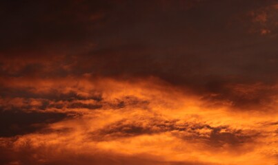 Obraz premium fire in the sky