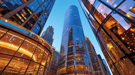 Fototapeta premium Explore global business dynamics with our virtual corporate summit, delving into insightful discussions concerning current trends, strategies, innovations, and networking opportunities, showcasing