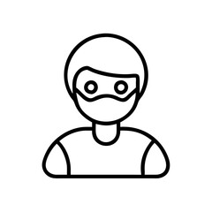 vector illustration of a man icon