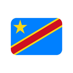 Flag of the Democratic Republic of the Congo
