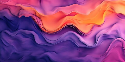 Obraz premium Abstract purple, orange wave pattern