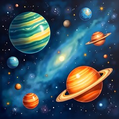 vector illustration of the planet