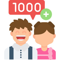 Followers Icon Vector Element