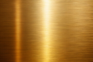 Smooth and Shiny Gold Metal Surface with Elegant Brushed Texture, Ideal for Backgrounds, Product Displays, and Creative Design Projects