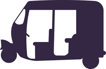 auto rickshaw icon design.