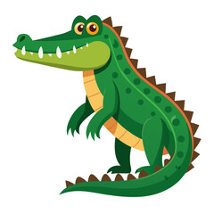 cartoon crocodile with a smile